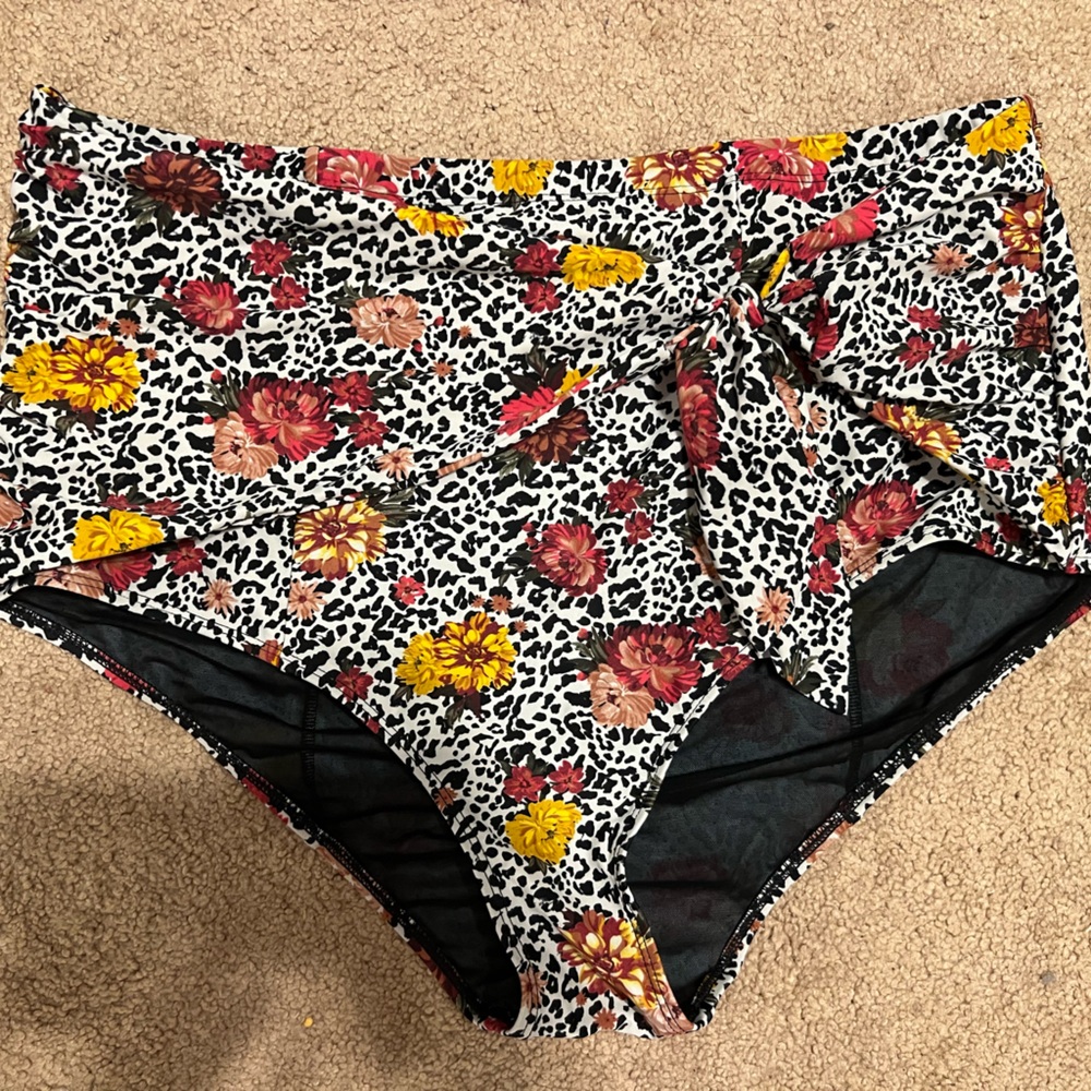 Torrid High Rise Plus Size Swim Bottoms